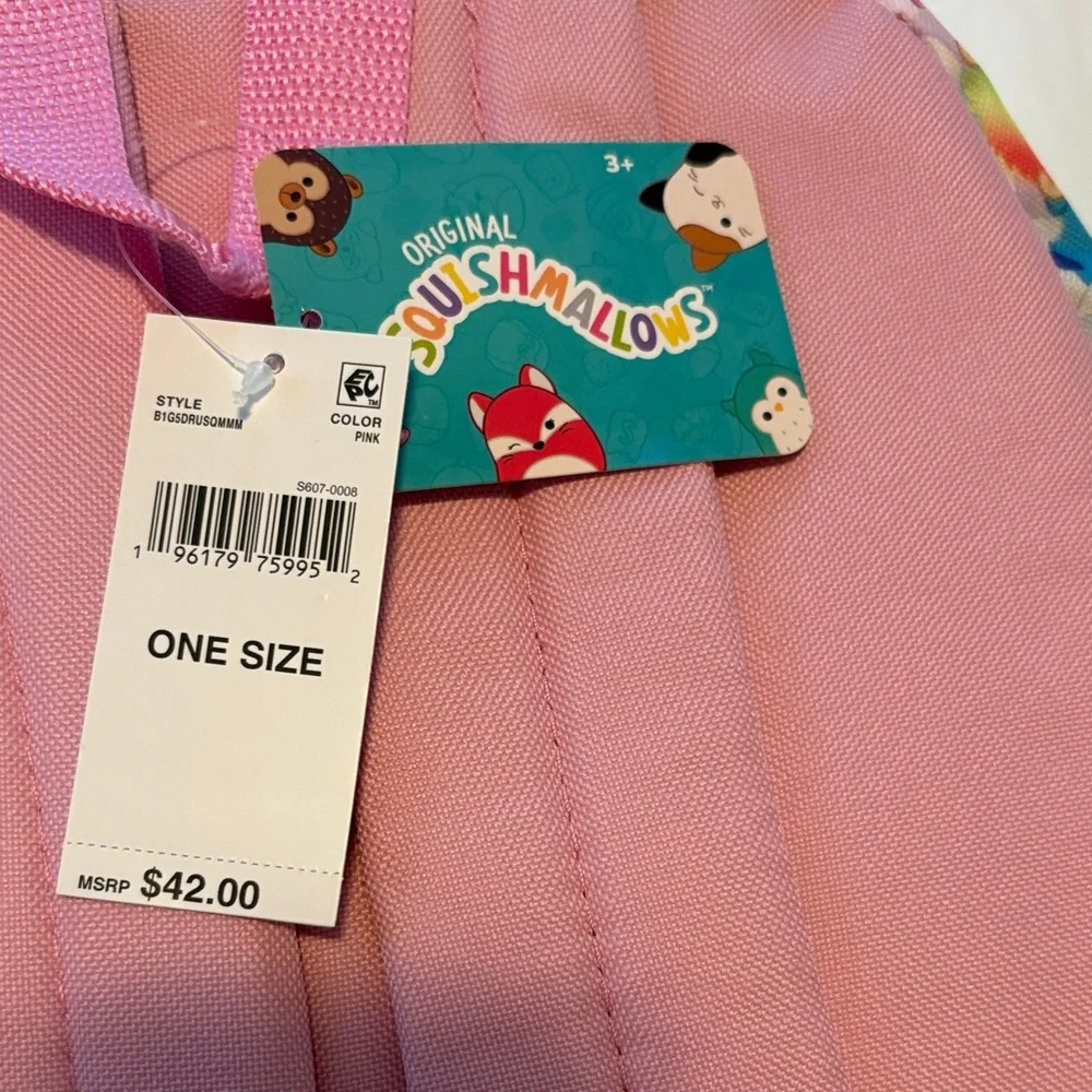 Squishmallows Pink and Blue Backpack Set